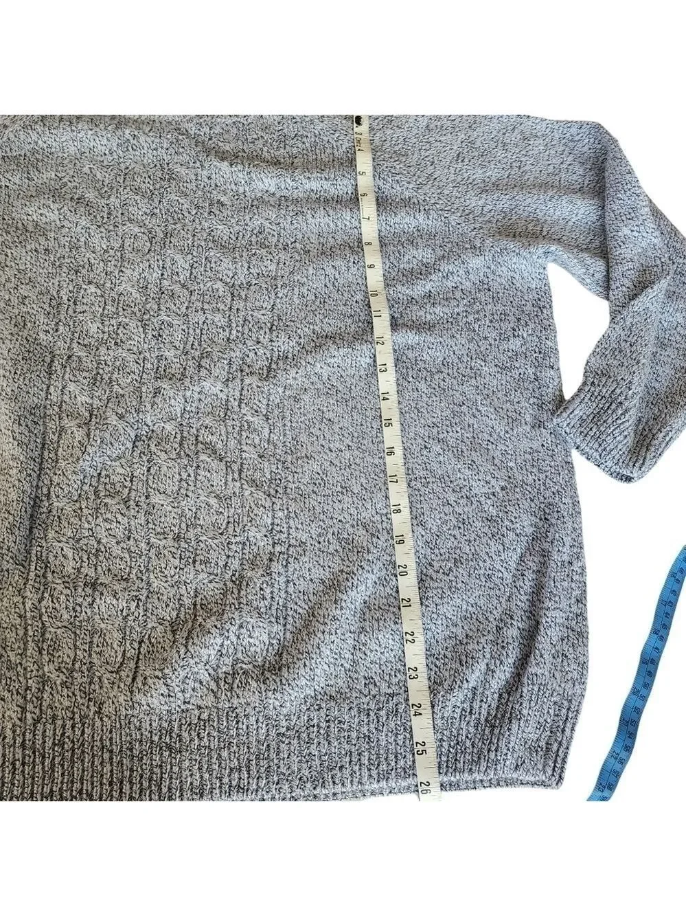 Rebecca Malone 2x plus size knit sweater mock neck braided design